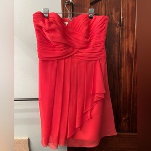 David’s Bridal Strapless Bridesmaid Dress